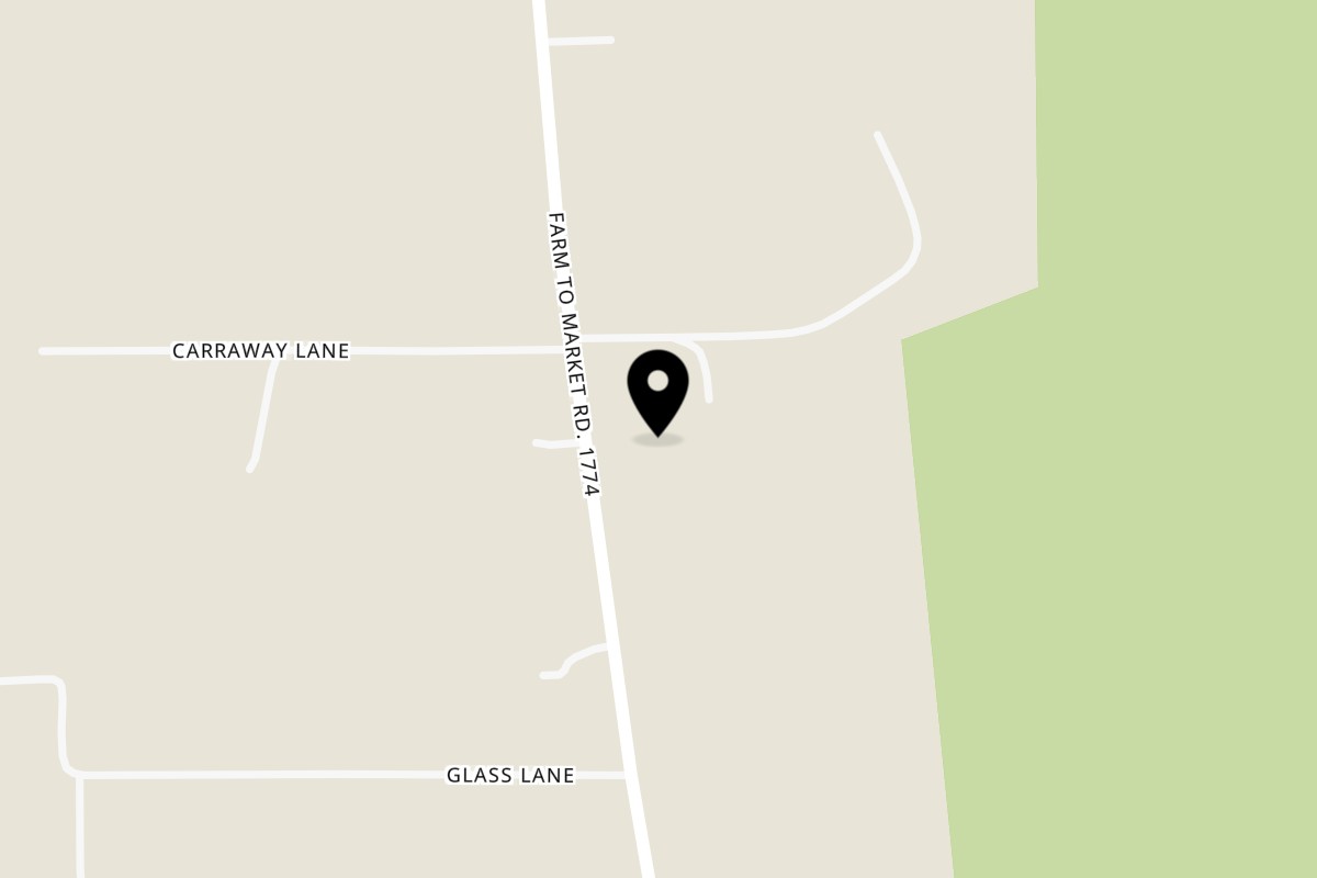 Map showing the location of Pizzaiolo's Plantersville on 20199 FM 1774 in Plantersville